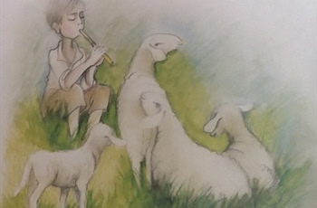 Nejka Selišnik: razstava ilustracij za knjigo Pastirčki in gorske deklice