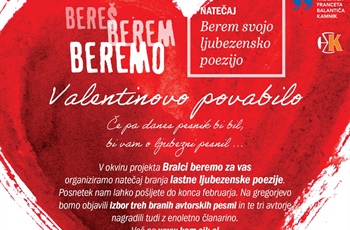 Valentinov natečaj ljubezenske poezije