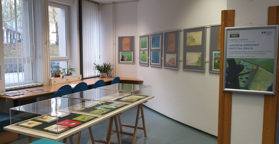 Likovna razstava ilustracij Andreje Gregorič in Kristine Krhin iz knjige Tisoč imenitnih, ljudske in avtorske pravljice