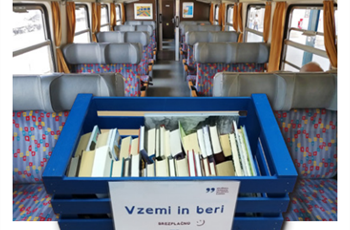 Teden splošnih knjižnic: Knjiga gre na vlak