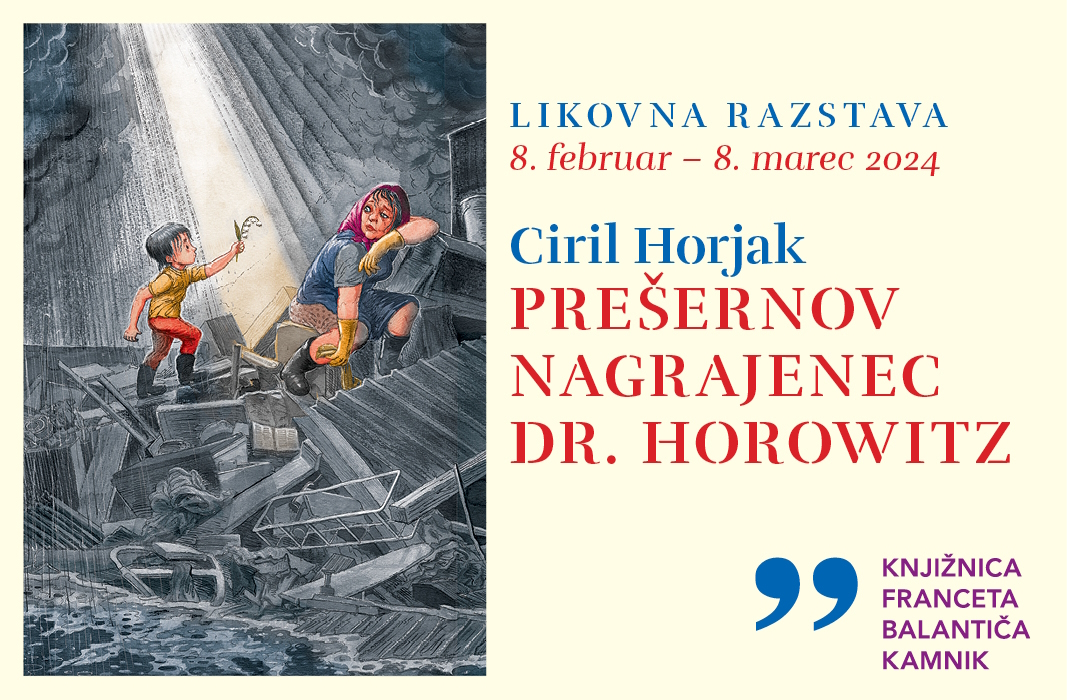 Prešernov nagrajenec Ciril Horjak razstavlja v kamniški knjižnici