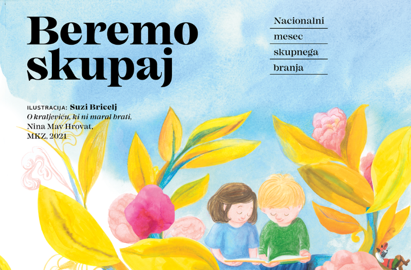 Nacionalni mesec skupnega branja je posvečen branju v javnem prostoru