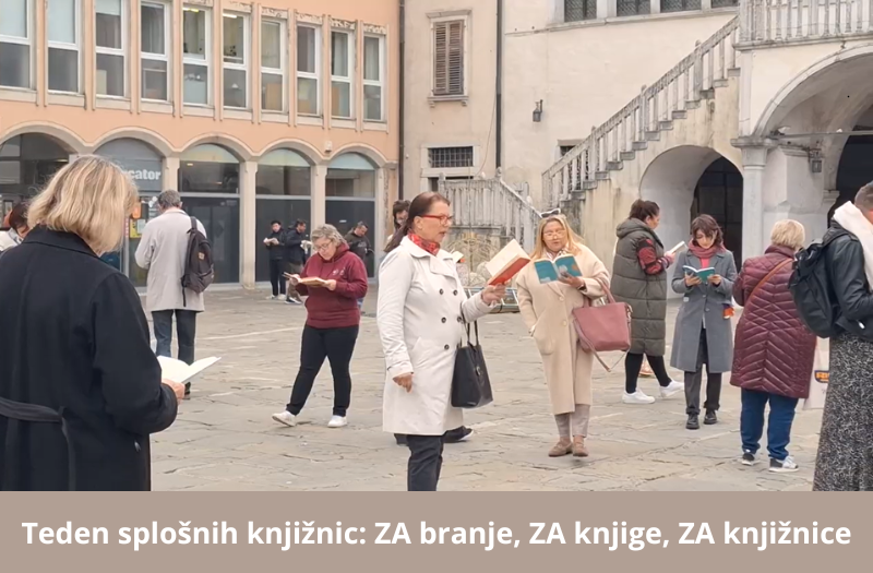Teden splošnih knjižnic: knjižnični flashmob v 24 slovenskih mestih
