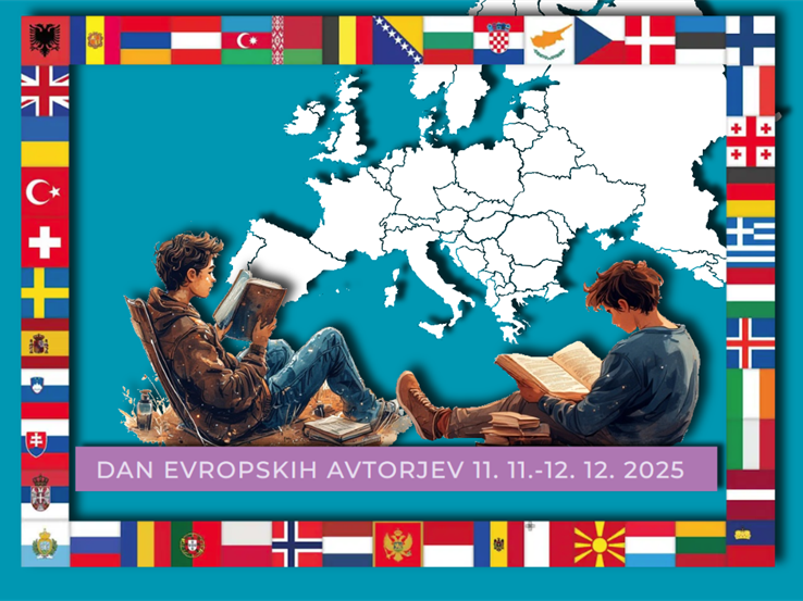 Dan evropskih avtorjev 2025 tudi v Knjižnici Franceta Balantiča Kamnik