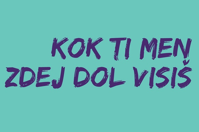 Branje je iskanje: Kok ti men zdej dol visiš