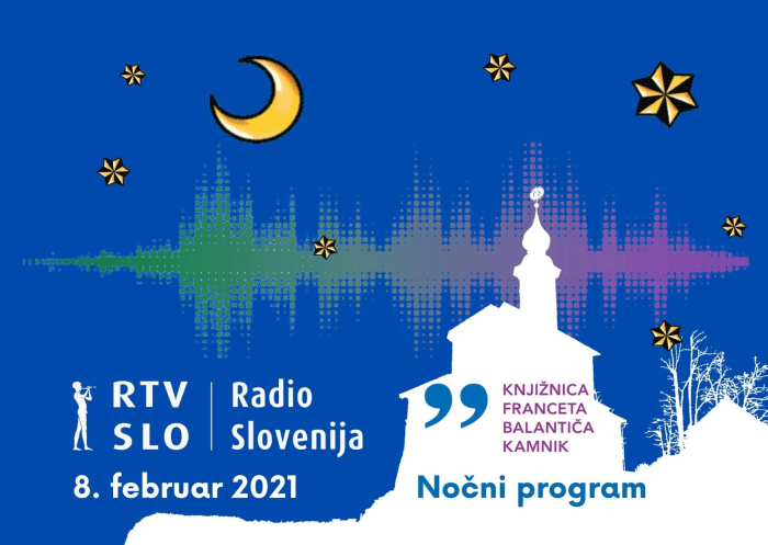 Kamniška knjižnica gostja nočnega programa Radia Slovenija 8. februarja 2021
