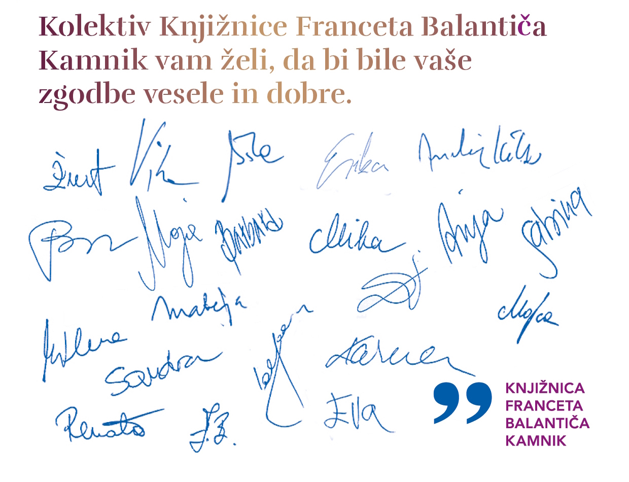 Kolektiv knjižnice vošči vesele praznike in srečno 2024.