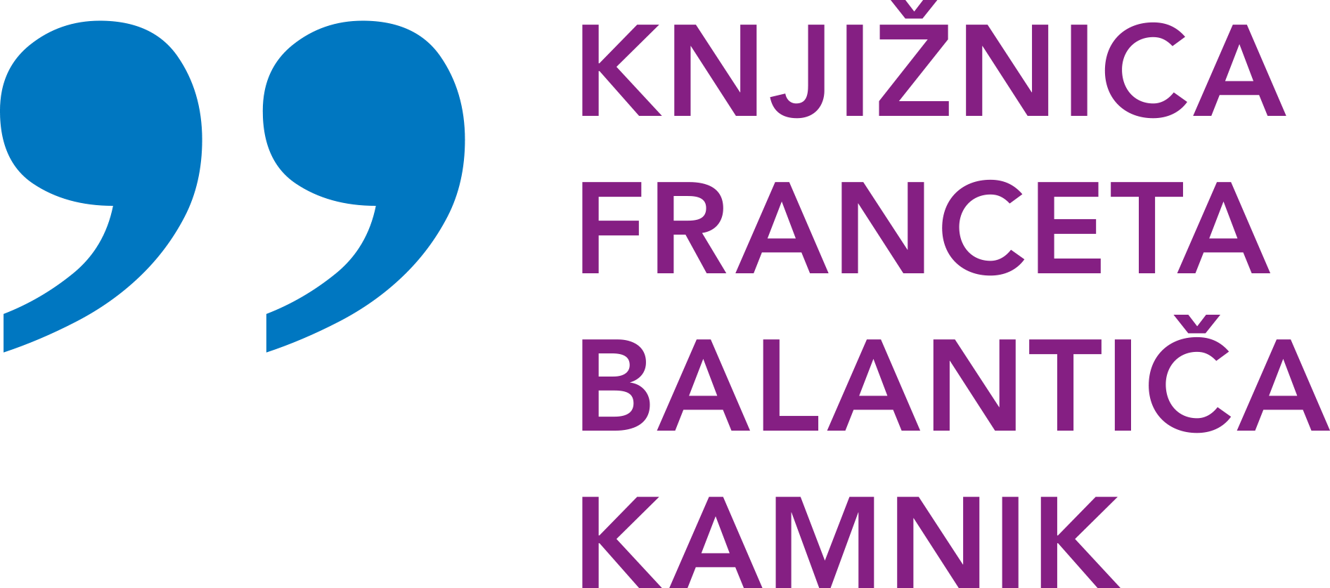 Slika logotipa Knjižnice Franceta Balantiča Kamnik